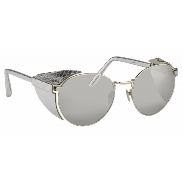 Linda Farrow - 300 C9 Round Sunglasses - White Gold - Linda Farrow Eyewear