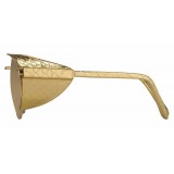 Linda Farrow - 300 C8 Round Sunglasses - Yellow Gold - Linda Farrow Eyewear