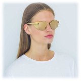 Linda Farrow - 300 C8 Round Sunglasses - Yellow Gold - Linda Farrow Eyewear