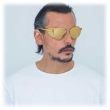 Linda Farrow - 300 C8 Round Sunglasses - Yellow Gold - Linda Farrow Eyewear