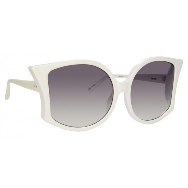 Linda Farrow - 595 C3 Oversized Sunglasses - White - Linda Farrow Eyewear