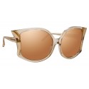 Linda Farrow - 595 C5 Oversized Sunglasses - Ash - Linda Farrow Eyewear