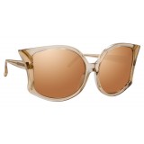 Linda Farrow - 595 C5 Oversized Sunglasses - Ash - Linda Farrow Eyewear