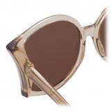 Linda Farrow - 595 C5 Oversized Sunglasses - Ash - Linda Farrow Eyewear