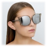 Linda Farrow - 595 C6 Oversized Sunglasses - Truffle - Linda Farrow Eyewear