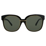 Linda Farrow - 651 C1 Oversized Sunglasses - Black & Gold - Linda Farrow Eyewear