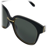 Linda Farrow - 651 C1 Oversized Sunglasses - Black & Gold - Linda Farrow Eyewear