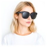 Linda Farrow - 651 C1 Oversized Sunglasses - Black & Gold - Linda Farrow Eyewear