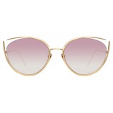 Linda Farrow - 668 C9 Cat Eye Sunglasses - Light Gold - Linda Farrow Eyewear