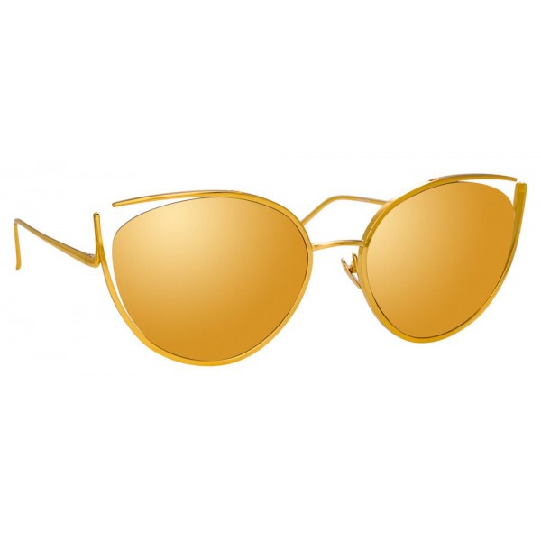 Linda Farrow - 668 C1 Cat Eye Sunglasses - Yellow Gold - Linda Farrow Eyewear