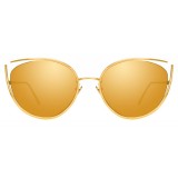 Linda Farrow - 668 C1 Cat Eye Sunglasses - Yellow Gold - Linda Farrow Eyewear