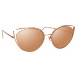 Linda Farrow - 668 C3 Cat Eye Sunglasses - Rose Gold - Linda Farrow Eyewear