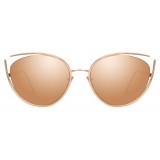 Linda Farrow - 668 C3 Cat Eye Sunglasses - Rose Gold - Linda Farrow Eyewear