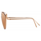 Linda Farrow - 668 C3 Cat Eye Sunglasses - Rose Gold - Linda Farrow Eyewear