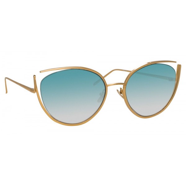 Linda Farrow - 668 C8 Cat Eye Sunglasses - Light Gold - Linda Farrow Eyewear