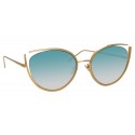 Linda Farrow - 668 C8 Cat Eye Sunglasses - Light Gold - Linda Farrow Eyewear