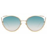 Linda Farrow - 668 C8 Cat Eye Sunglasses - Light Gold - Linda Farrow Eyewear