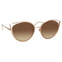 Linda Farrow - 668 C6 Cat Eye Sunglasses - Rose Gold - Linda Farrow Eyewear