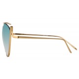 Linda Farrow - 668 C8 Cat Eye Sunglasses - Light Gold - Linda Farrow Eyewear