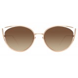 Linda Farrow - 668 C6 Cat Eye Sunglasses - Rose Gold - Linda Farrow Eyewear