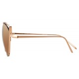 Linda Farrow - 668 C6 Cat Eye Sunglasses - Rose Gold - Linda Farrow Eyewear