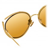 Linda Farrow - 668 C1 Cat Eye Sunglasses - Yellow Gold - Linda Farrow Eyewear