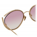 Linda Farrow - 668 C9 Cat Eye Sunglasses - Light Gold - Linda Farrow Eyewear