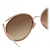 Linda Farrow - 668 C6 Cat Eye Sunglasses - Rose Gold - Linda Farrow Eyewear