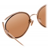 Linda Farrow - 668 C3 Cat Eye Sunglasses - Rose Gold - Linda Farrow Eyewear