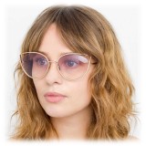 Linda Farrow - 668 C9 Cat Eye Sunglasses - Light Gold - Linda Farrow Eyewear