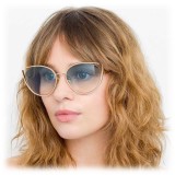 Linda Farrow - 668 C8 Cat Eye Sunglasses - Light Gold - Linda Farrow Eyewear