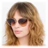 Linda Farrow - 668 C6 Cat Eye Sunglasses - Rose Gold - Linda Farrow Eyewear