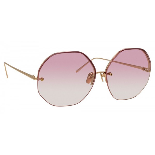 Linda Farrow - 567 C10 Oversized Sunglasses - Light Gold - Linda Farrow Eyewear