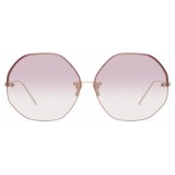 Linda Farrow - 567 C10 Oversized Sunglasses - Light Gold - Linda Farrow Eyewear