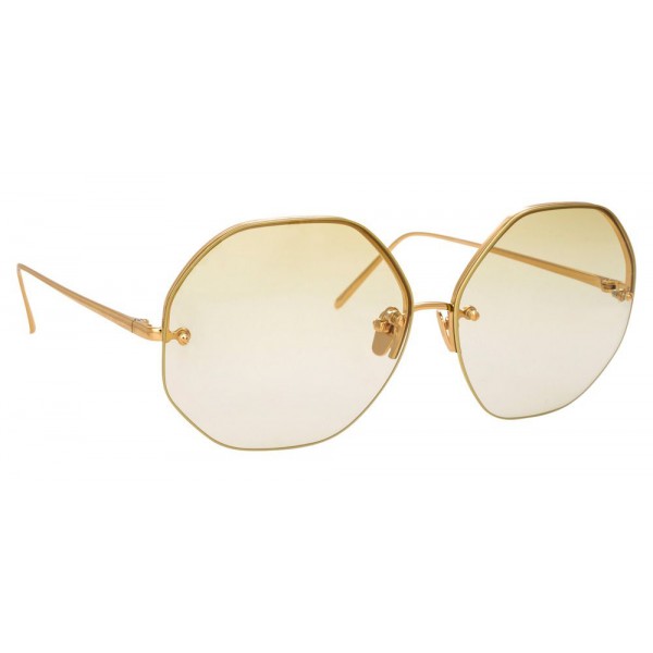 Linda Farrow - 567 C8 Oversized Sunglasses - Yellow Gold - Linda Farrow Eyewear