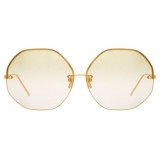 Linda Farrow - 567 C8 Oversized Sunglasses - Yellow Gold - Linda Farrow Eyewear