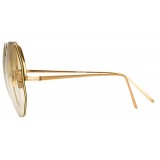 Linda Farrow - 567 C8 Oversized Sunglasses - Yellow Gold - Linda Farrow Eyewear