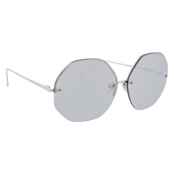 Linda Farrow - 567 C2 Oversized Sunglasses - White Gold - Linda Farrow Eyewear