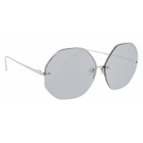 Linda Farrow - 567 C2 Oversized Sunglasses - White Gold - Linda Farrow Eyewear