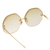 Linda Farrow - 567 C8 Oversized Sunglasses - Yellow Gold - Linda Farrow Eyewear