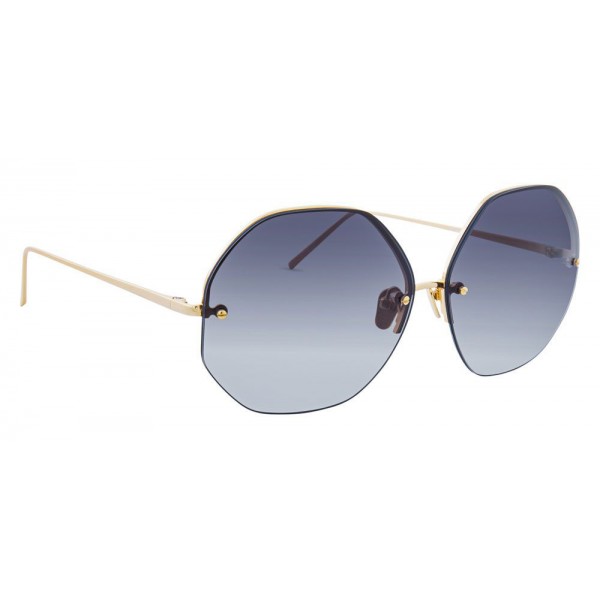 Linda Farrow - 567 C4 Oversized Sunglasses - Gold - Linda Farrow Eyewear