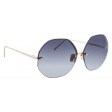 Linda Farrow - 567 C4 Oversized Sunglasses - Gold - Linda Farrow Eyewear