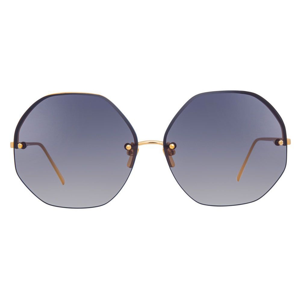 Linda Farrow 567 C4 Oversized Sunglasses Gold Linda Farrow Eyewear Avvenice 