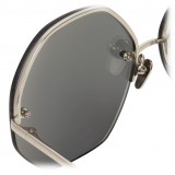 Linda Farrow - 567 C2 Oversized Sunglasses - White Gold - Linda Farrow Eyewear