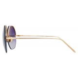 Linda Farrow - 567 C4 Oversized Sunglasses - Gold - Linda Farrow Eyewear