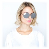 Linda Farrow - 567 C2 Oversized Sunglasses - White Gold - Linda Farrow Eyewear