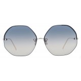 Linda Farrow - Occhiali da Sole Oversize 567 C6 - Oro - Linda Farrow Eyewear