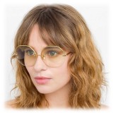 Linda Farrow - 567 C8 Oversized Sunglasses - Yellow Gold - Linda Farrow Eyewear