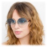 Linda Farrow - 567 C9 Oversized Sunglasses - Light Gold - Linda Farrow Eyewear