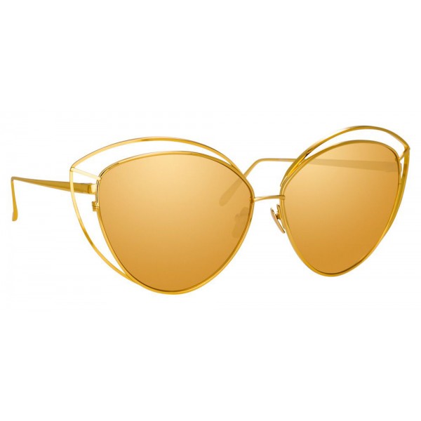 Linda Farrow - 697 C1 Cat Eye Sunglasses - Yellow Gold - Linda Farrow Eyewear